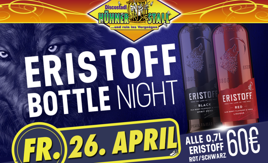 Eristoff Bottel Night